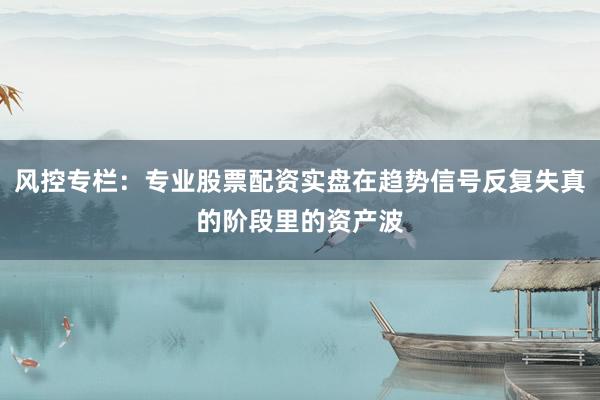 风控专栏：专业股票配资实盘在趋势信号反复失真的阶段里的资产波