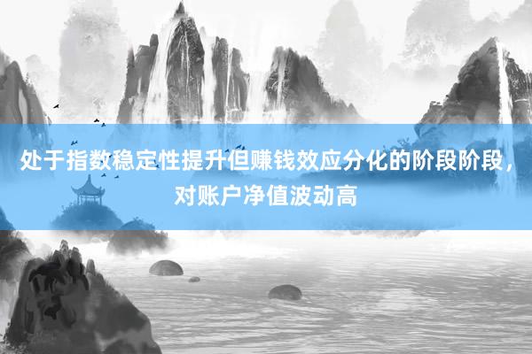 处于指数稳定性提升但赚钱效应分化的阶段阶段，对账户净值波动高